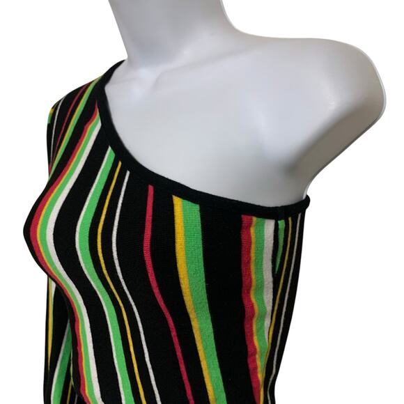 Fashion Nova One Shoulder Puff Sleeve Sweater Womens Size M - Picture 3 of 8